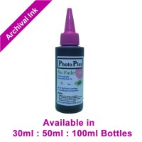 PhotoPlus Lt Magenta Archival Dye Ink Compatible with HP printers - 30ml, 50ml & 100ml.