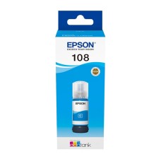 Epson 108 Cyan Bottle of Dye Ink - 70ml.