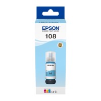 Epson 108 Light Cyan Bottle of Dye Ink - 70ml.