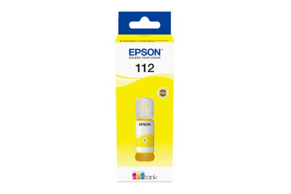 Epson 112 Yellow Bottle of Pigment Ink - 70ml.