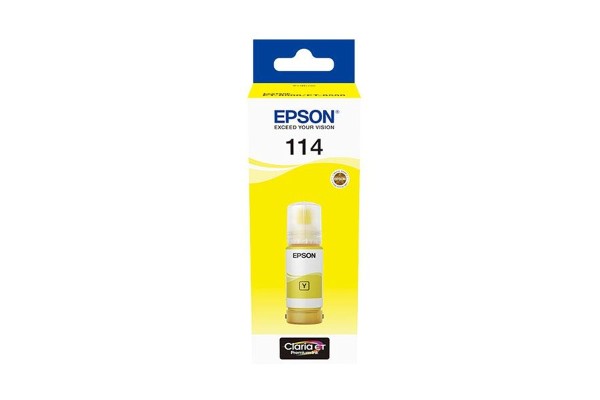 Epson 114 Yellow Bottle of Dye Ink - 70ml.