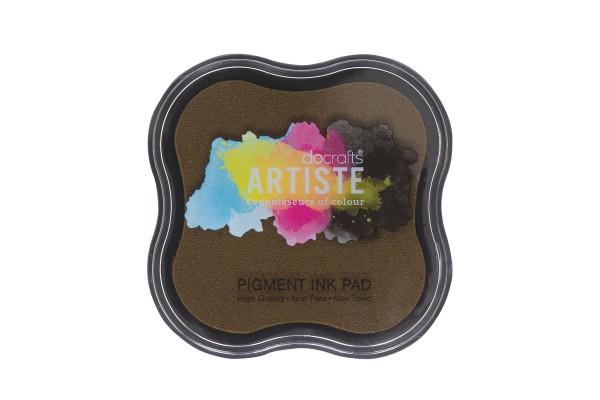 Artiste - Pigment Mini Ink Pad - Chocolate.