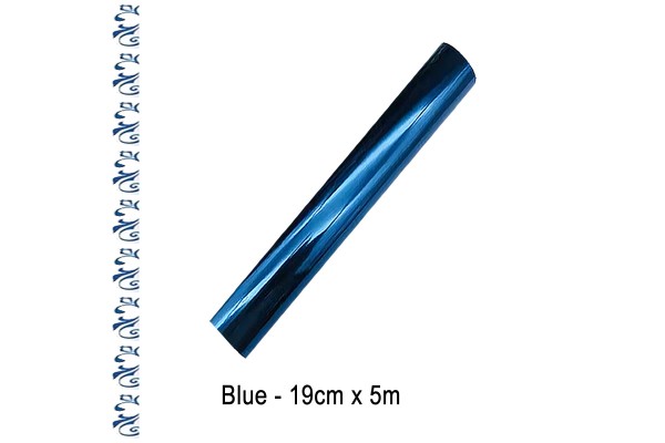 Toner Reactive Foil Roll,19cm x 5 Meter in Blue - HobbyPrint®