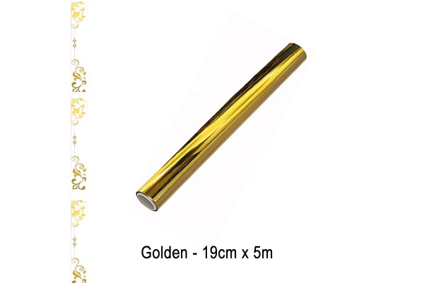 Toner Reactive Foil Roll,19cm x 5 Meter in Golden - HobbyPrint®