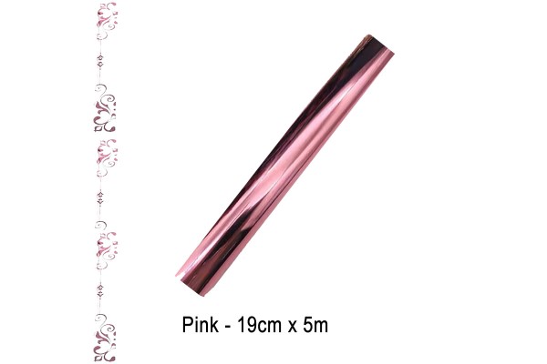 Toner Reactive Foil Roll,19cm x 5 Meter in Pink - HobbyPrint®