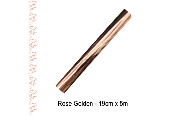 Toner Reactive Foil Roll,19cm x 5 Meter in Rose Golden - HobbyPrint®