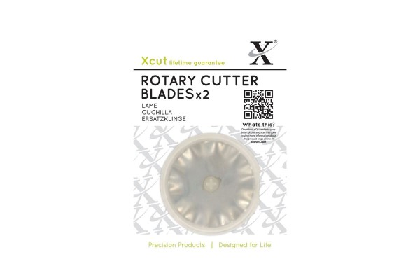 Xcut 45mm Rotary Cutter Replacement Blades (2pcs).