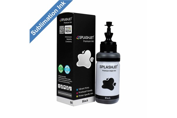 70ml Bottle of Black Dye Sublimation Ink for Epson EcoTank Printers using 673 Series Inks.