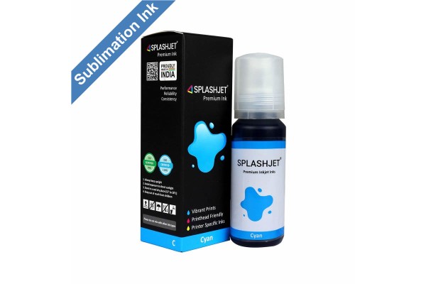 70ml Bottle of Cyan Dye Sublimation Ink for Epson EcoTank Printers using 103 or 104 Series Inks.