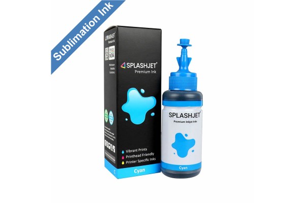 70ml Bottle of Cyan Dye Sublimation Ink for Epson EcoTank Printers using 664 Series Inks.