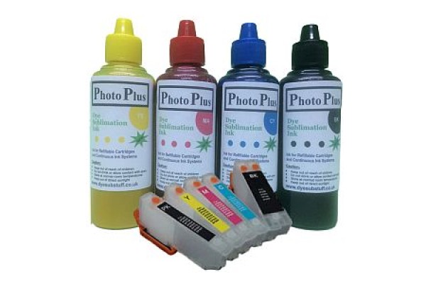 Epson Compatible T3357 Sublimation Refillable Cartridge Kit.