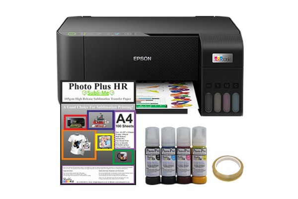 Sublimation Printer Bundle - Epson Ecotank ET-1810 & HobbyPrint® Sublimation Accessory Kit.