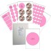 24 x A4 Printable Edible Icing Sheets with 3 Pre-cut 60mm x 250mm Ribbons per Sheet.