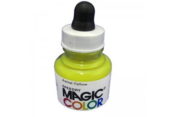 Liquid Acrylic Ink 28ml bottle with pipete MC100 - Astral Yellow.