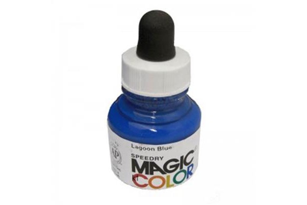 Liquid Acrylic Ink 28ml bottle with pipete MC520 - Lagoon Blue.