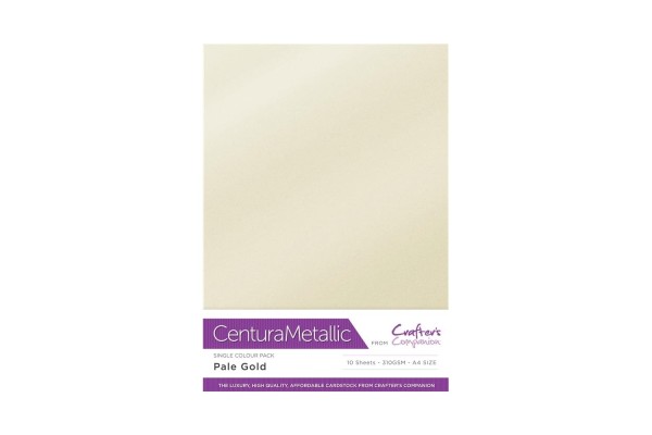 Centura Metallic A4 Printable 310gsm Printable Card Pack - Pale Gold 10 sheets