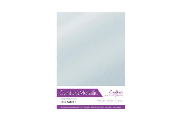 Centura Metallic A4 Printable 310gsm Printable Card Pack - Pale Silver 10 sheets