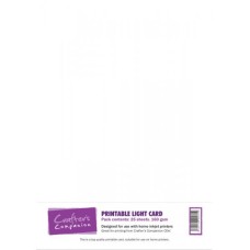 Printable Light 160gsm Card in a 25 sheet pack by Crafter's Companion