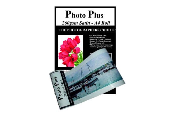 PhotoPlus Photo Paper A4 Panoramic Premium Satin Rolls 260gsm - 210mm x 8m