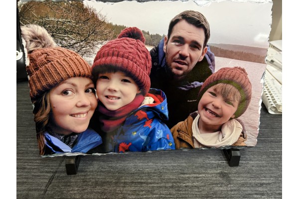 20cm x 30cm Personalised Photo Slate – Gloss or Matte Finish. 20cm x 30cm Personalised Photo Slate – Gloss or Matte Finish.